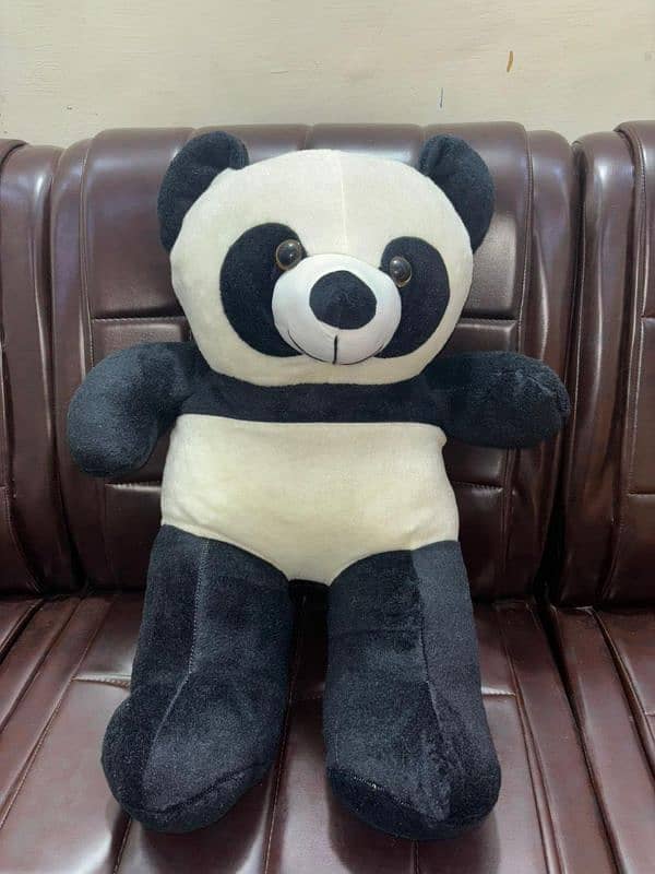 Azan Soft Plush Stuffed Teddy Bear Toy For Kids & Gifts Black 2 feet 1