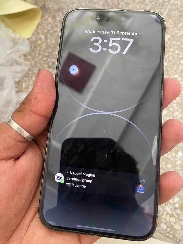 I phone 14 pro max 256gb deep black 4