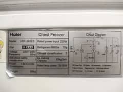 Haier 2 door Freezer for sale in 9/10 condition