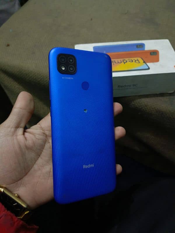 Redmi 9c 3/64 with box official PTA prove 03157771357 WhatsApp 1