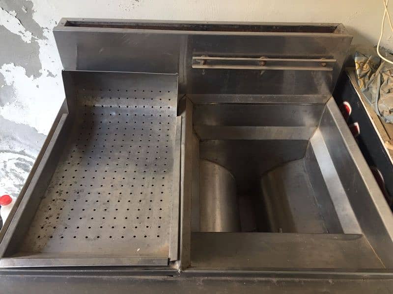 double basket fryer for sell 2