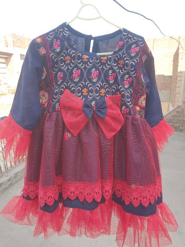 Beautiful red colour suit for girls. 0