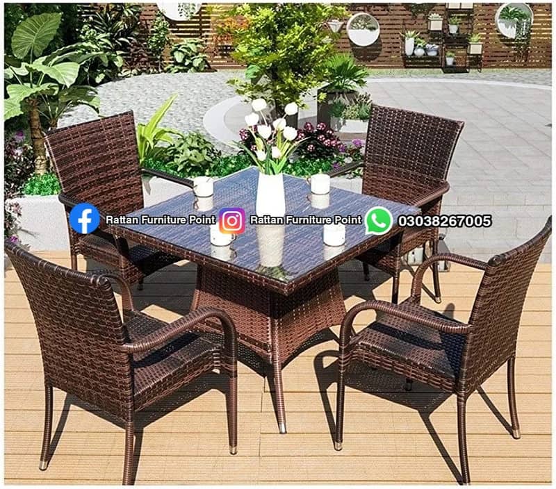 rattan dining table/5 seater dining/chairs/center tables/outdoor chair 11