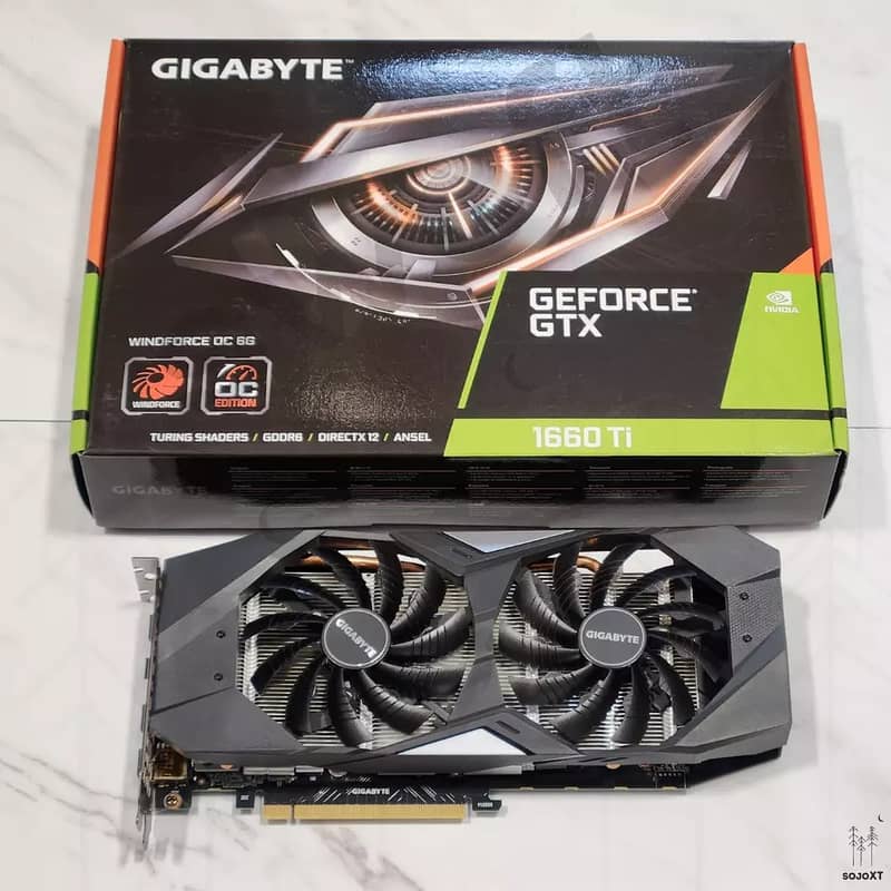 GIGABYTE Nvidia GeForce GTX 1660 Ti Windforce OC 6GB GDDR6 5