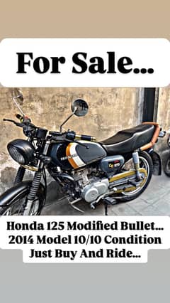 Honda 125 Modified Bullet Brand New