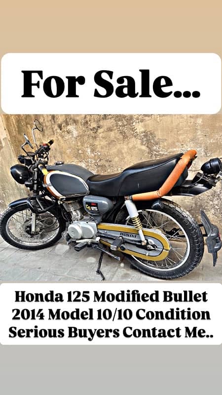 Honda 125 Modified Bullet Brand New 1