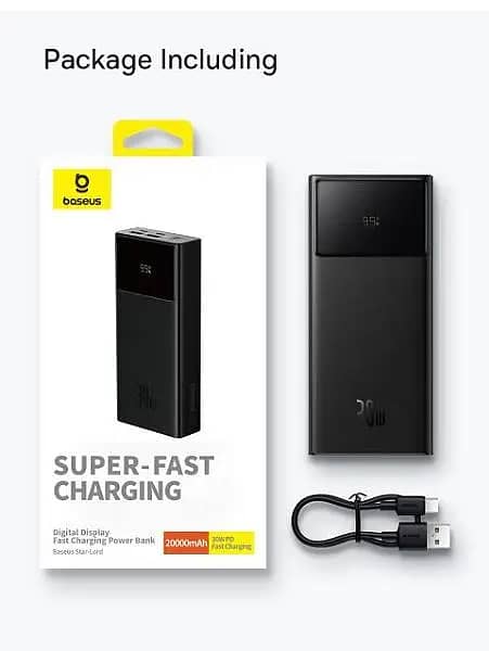 Power Bank 30000mAh 30W Baseus Star-Lord Digital Display FastCharging 7