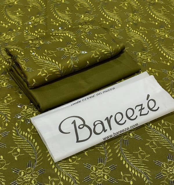 BAREEZE DHANAK EMB COLLECTION  2pc Suits RSB    *FABRIC DHANAK* 0