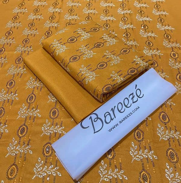 BAREEZE DHANAK EMB COLLECTION  2pc Suits RSB    *FABRIC DHANAK* 3