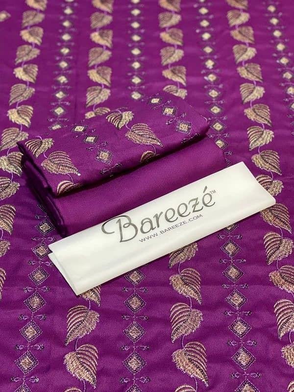 BAREEZE DHANAK EMB COLLECTION  2pc Suits RSB    *FABRIC DHANAK* 4