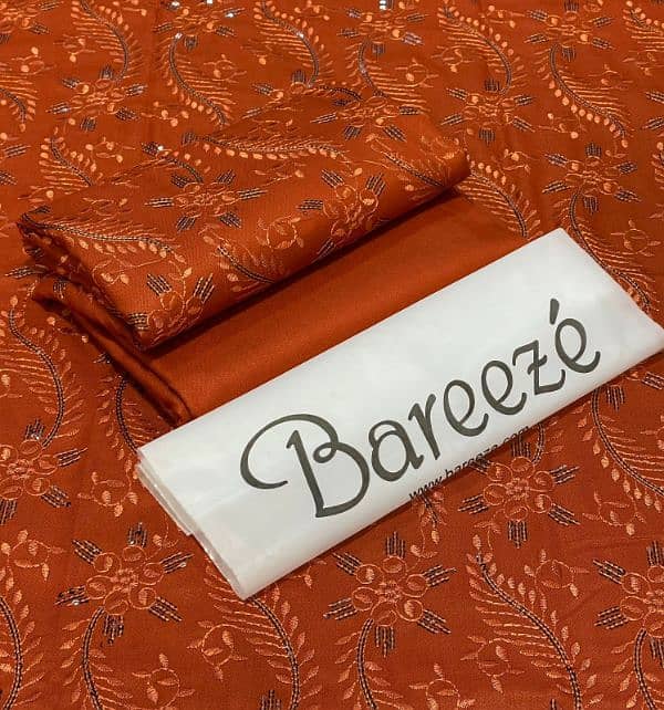 BAREEZE DHANAK EMB COLLECTION  2pc Suits RSB    *FABRIC DHANAK* 10