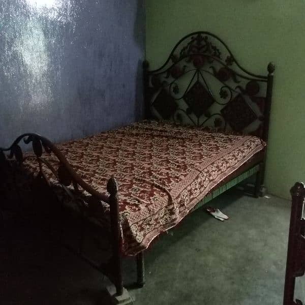 iron bed with mattress 5