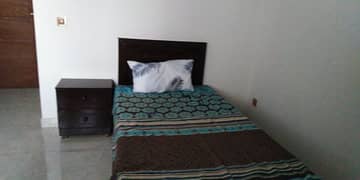 single bed with mattress