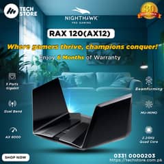 Netgear Rax-120 Dual-Band WiFi 6 Gaming Router (Branded Used)