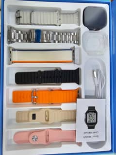 kw15 Ultra 2 Smart watch Box Pack 7 in 1 Strap