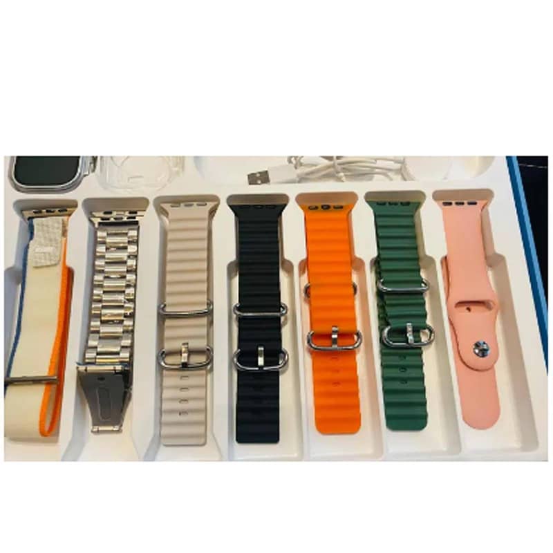 kw15 Ultra 2 Smart watch Box Pack 7 in 1 Strap 4