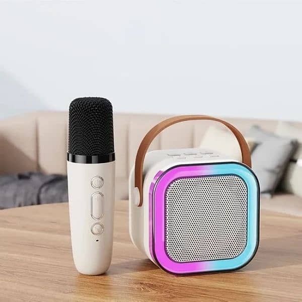 Portable Bluetooth Speaker with a Free Mic. With colorful lights 0