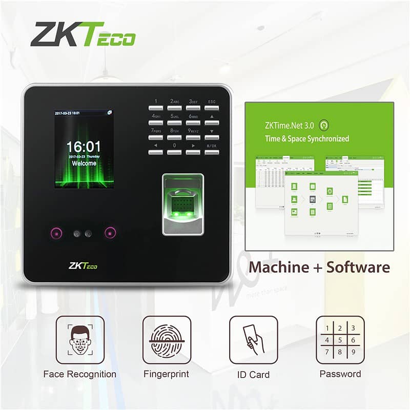 ZKTECO K50 K40 MB20 MB360 MB460 UFace800 Biotime Web & Cloud Solution 1