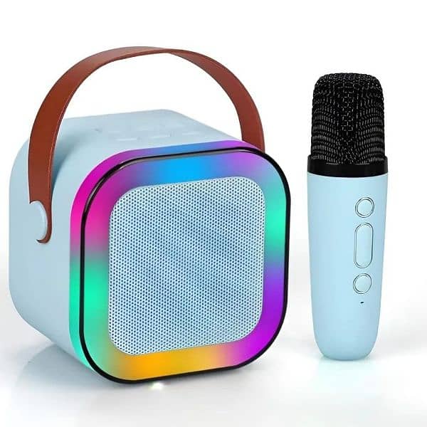 Portable Bluetooth Speaker with a Free Mic. With colorful lights 1