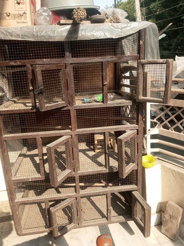 wooden cage 5 portions neat and clean 0