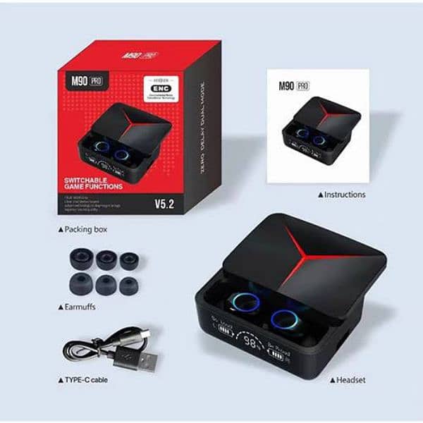 M90 pro airdots free home delivery 1