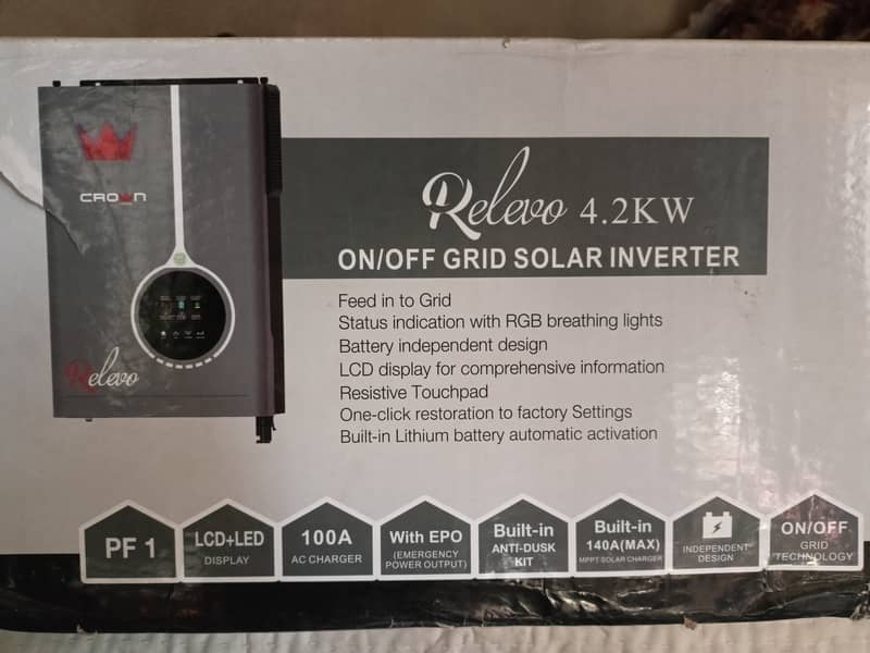 Crown Relevo 4.2KW MPPT Solar Inverter 0