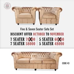 Furniture Sofa Set/5 seater sofa set for sale in karachi Classic sofa