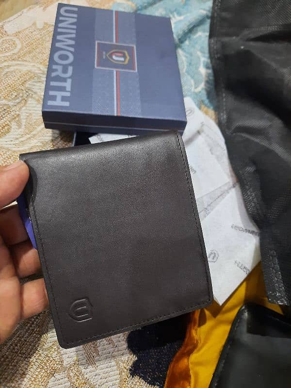 Brown 100% Leather Wallet 0