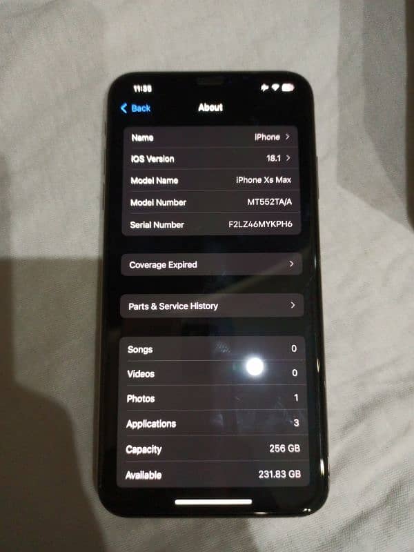 Iphone XS Max 256GB PTA Approved 7