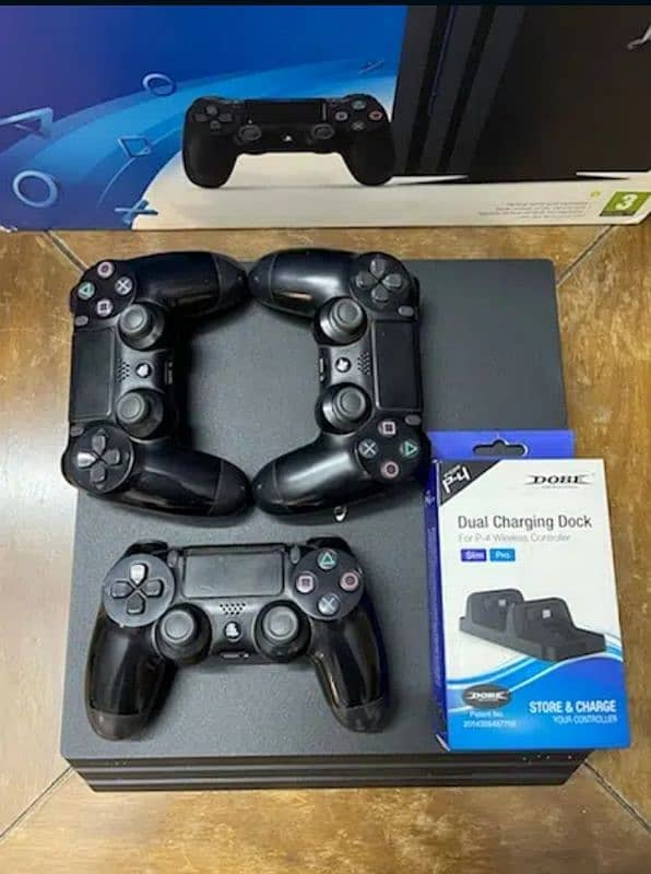 Sony PS4 Pro game 1TP Warranty ma hai New hai no open no Repair 0