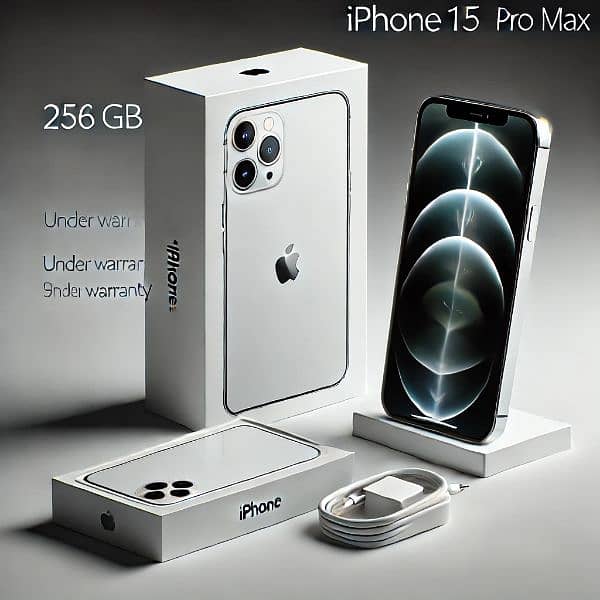 Brand New iPhone 15 Pro Max - White Titanium (256GB) 1