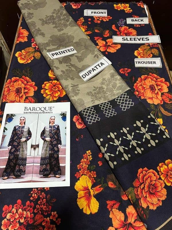 Shirt Fabric: Karandi 3 piece 1