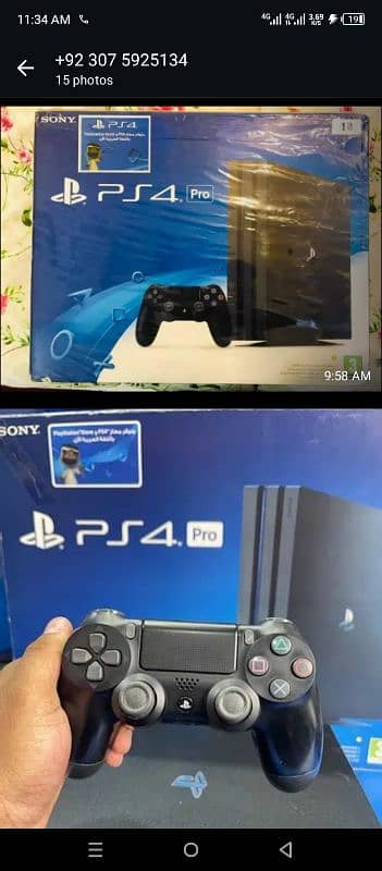 Sony PS4 Pro game 1TP Warranty ma hai New hai no open no Repair 1