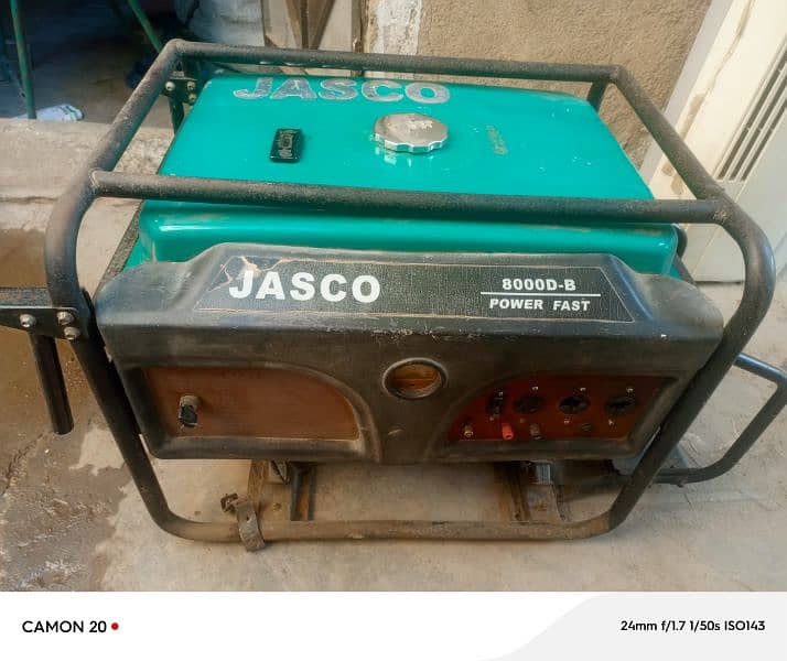 jasco genrater 8000 B. D power 6.6. kva 0