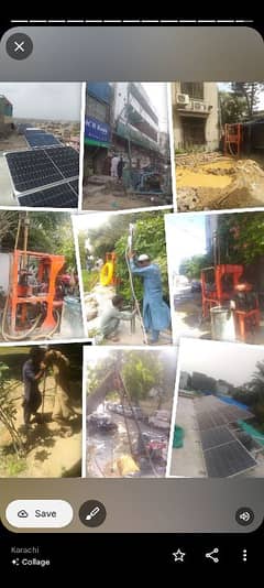 Water boring, Earthing, Thrust boring, Solar installation