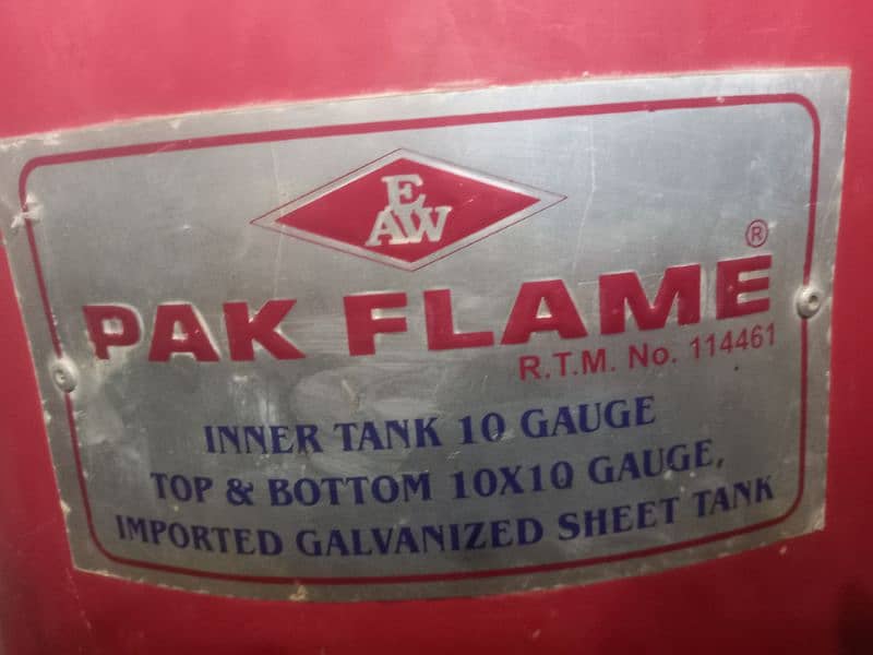 pakflam geyser electric plus gas dual element all ok 1 month use 5