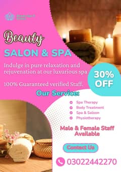 Home Spa services for female/ Spa and Salon Services/ Spa services.