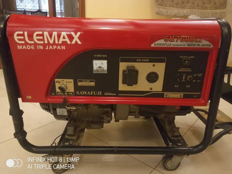 Honda Elemax Generator SH7600EX  6.5KVA   Made in JAPAN 0