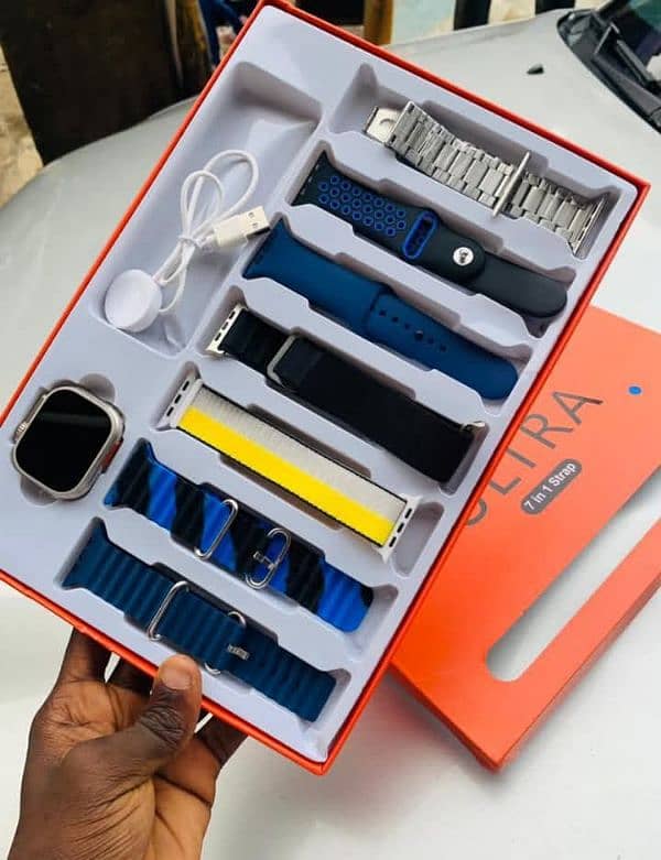 Ultra 7 in 1 big Smart watch Box Pack 2