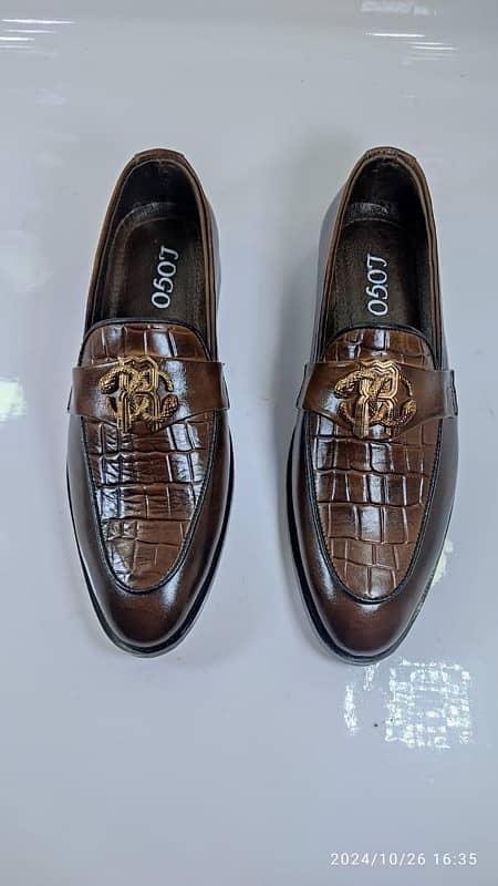 Men’s cow leather formal loafers 1