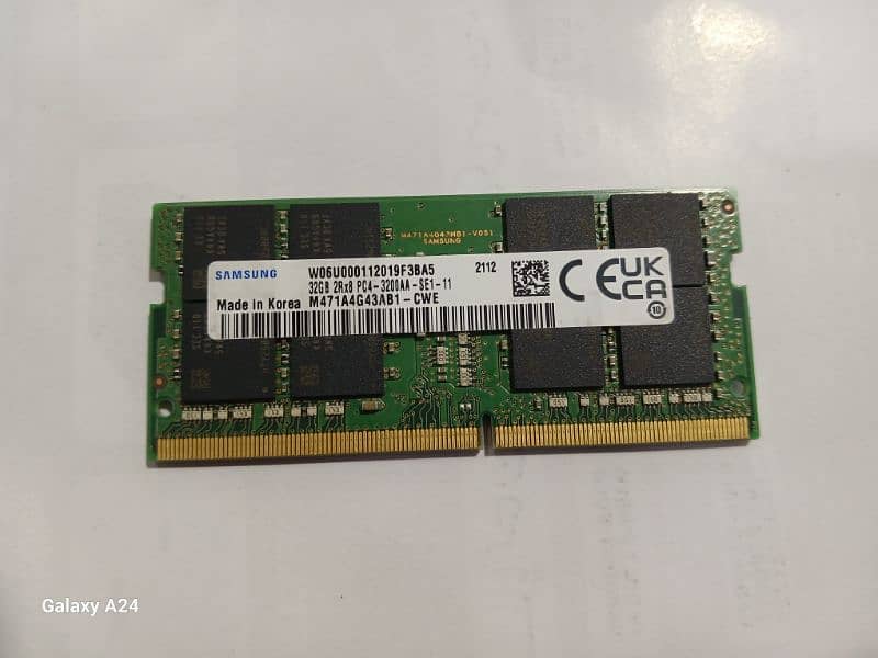 Laptop Ram DDR4 32 Gb 3200AA samsung brand 1