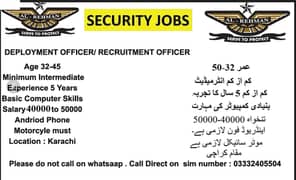 DEPLOYMENT OFFICER / RECRUITMENT OFFICER