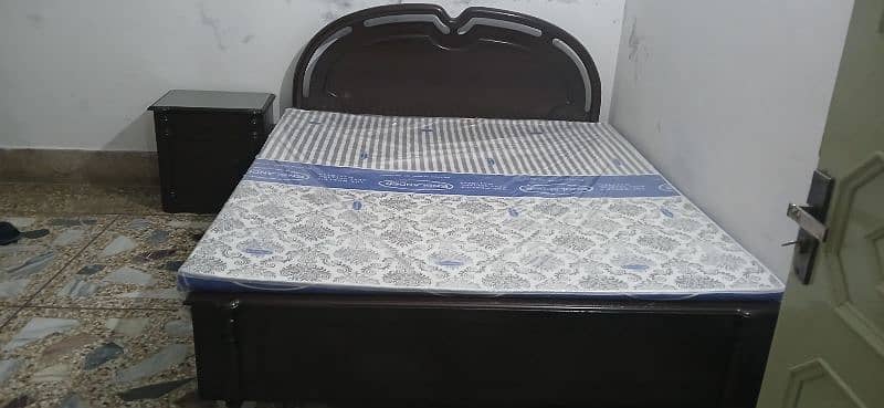 BED WITH NEW MATTRESS 1