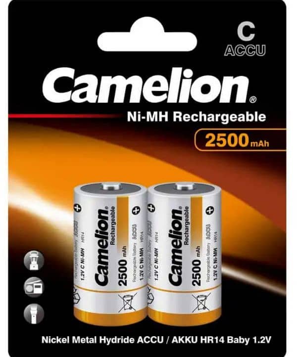 Camelion 2500 mAh C-Type (pack of 02) 0