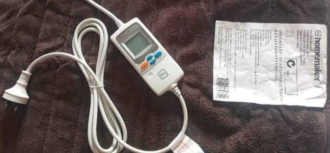 ELECTRIC HEATING BLANKET HEATING PAD BED WARMER