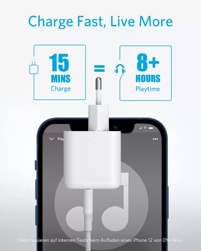 USB C Charger, Nano Charger 20W Powerport PD Durable Compact high Spe 1