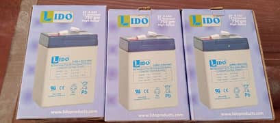 3 piece Lido battery óv 4.5amp high quality without cut