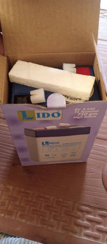 3 piece Lido battery óv 4.5amp high quality without cut 1