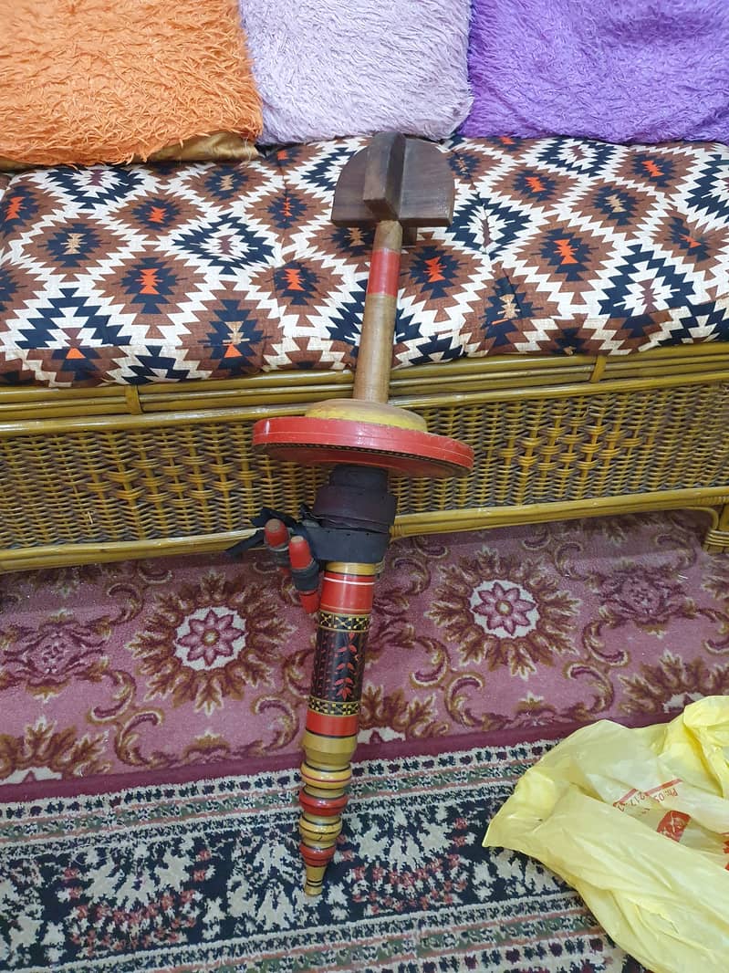 Original wooden madhani in red color 1