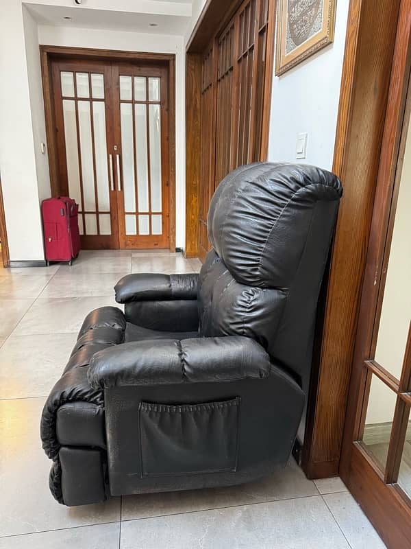 Recliner Chair Black 3